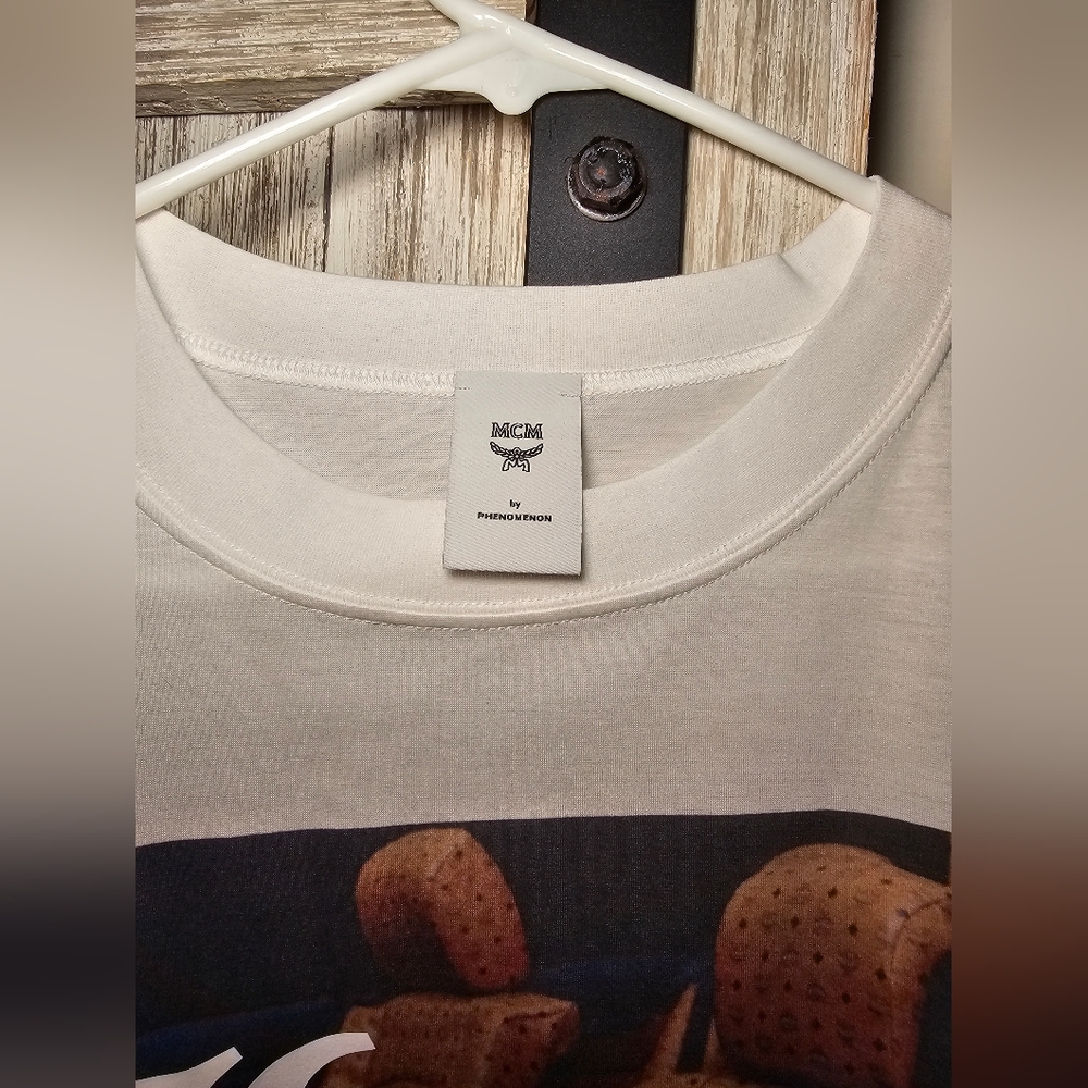 NWOT MCM Men's "Lux" Sleeveless Tee - Picture 6 of 7